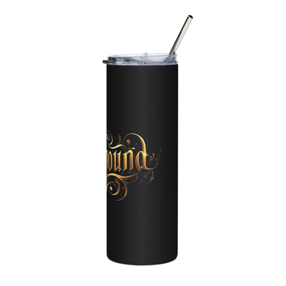 Spellbound 20oz Stainless Tumbler — Gold Script Magic Travel Cup