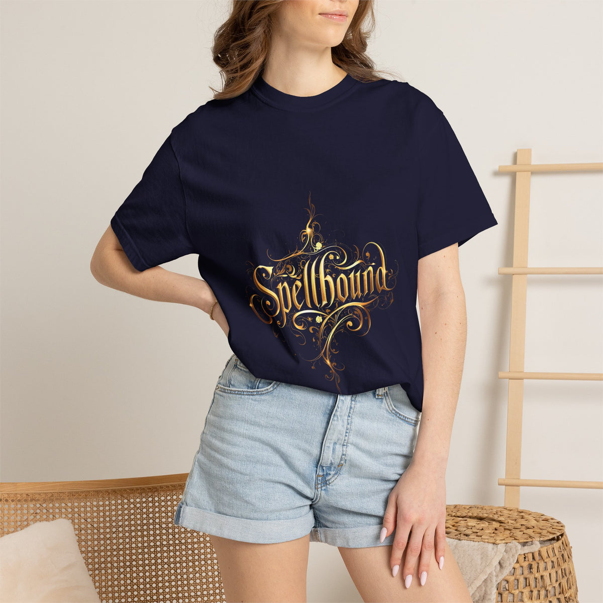 Spellbound Unisex T-Shirt – Fantasy Gold Lettering