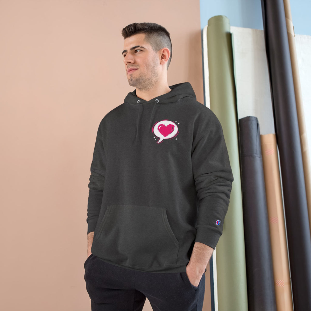 Amour – Love in Different Languages Champion Hoodie