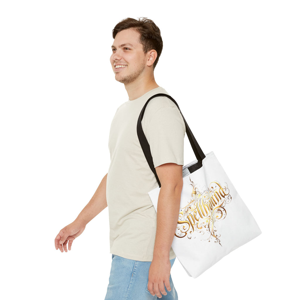 Spellbound Tote Bag – Fantasy Gold Lettering, Magical & Reusable