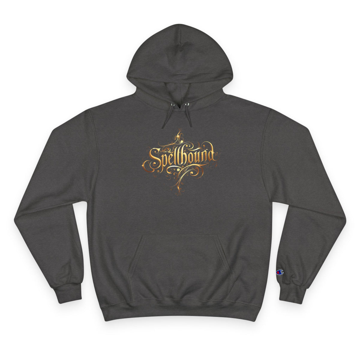 Spellbound Unisex Champion Hoodie – Fantasy Gold Lettering