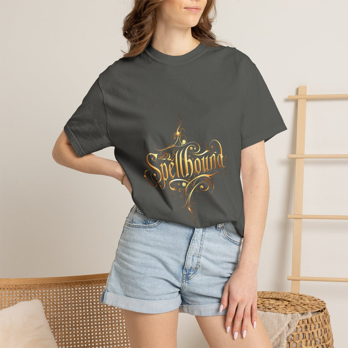 Spellbound Unisex T-Shirt – Fantasy Gold Lettering