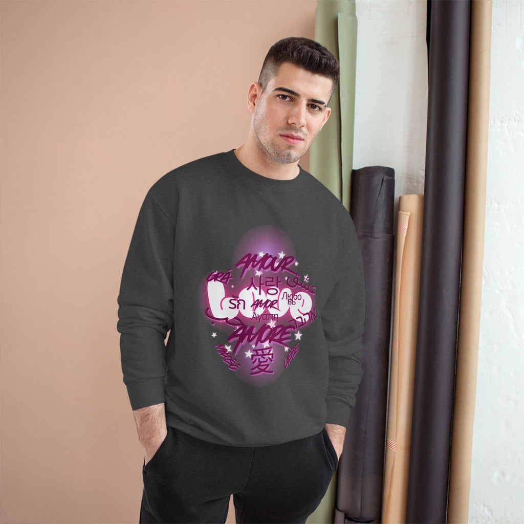 Amour – Love in Different Languages Crewneck Sweatshirt