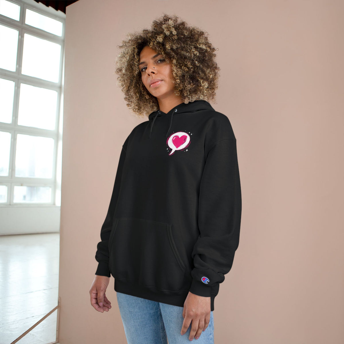 Amour – Love in Different Languages Champion Hoodie