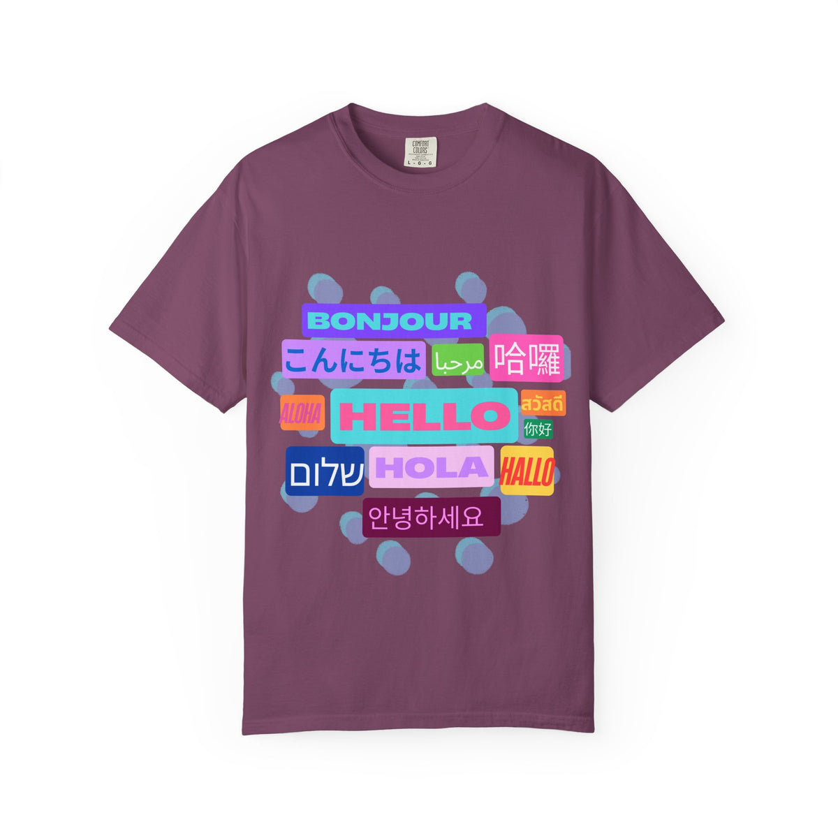 Hello Around the World Unisex T-Shirt – Multilingual & Global Design