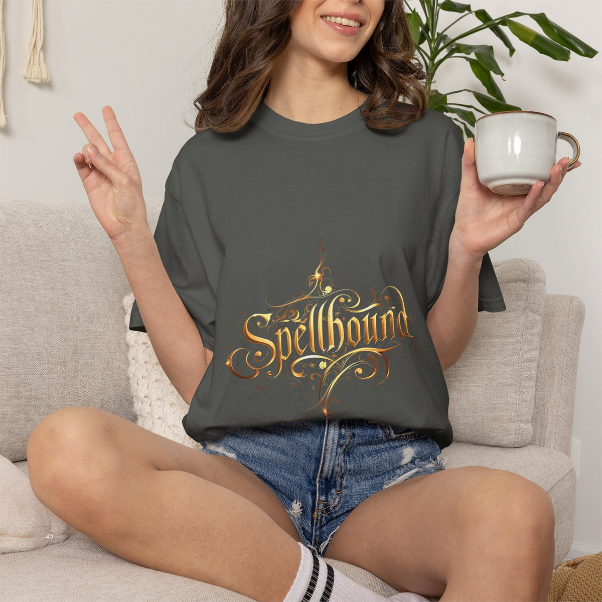 Spellbound Unisex T-Shirt – Fantasy Gold Lettering