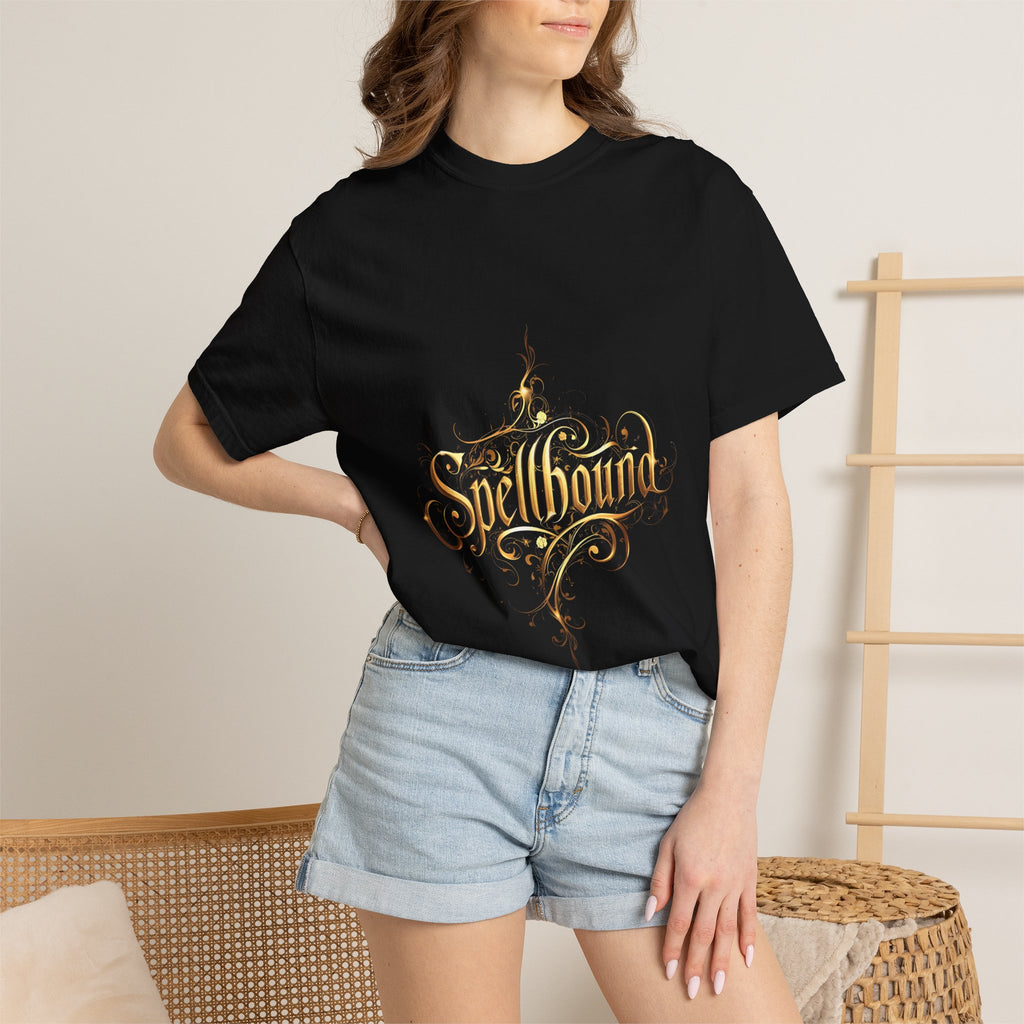 Spellbound Unisex T-Shirt – Fantasy Gold Lettering