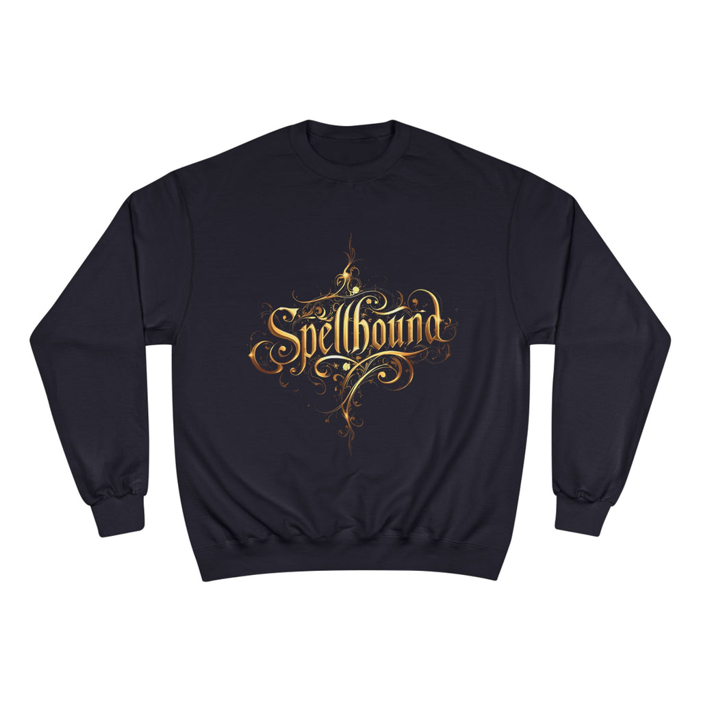 Spellbound Crewneck Sweatshirt — Magical Gold Script Champion Sweatshirt