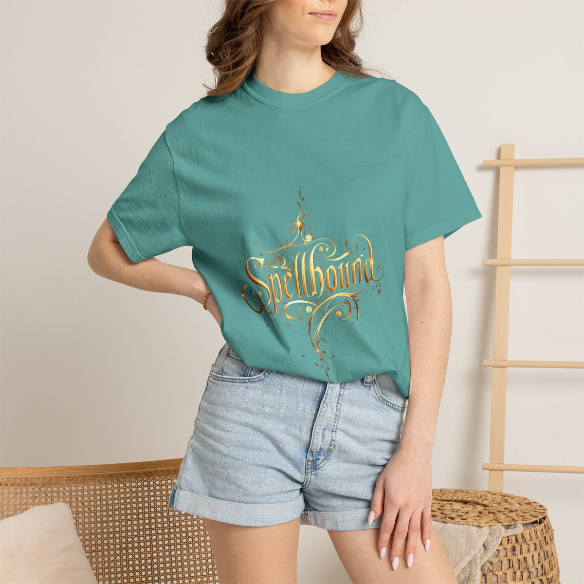 Spellbound Unisex T-Shirt – Fantasy Gold Lettering
