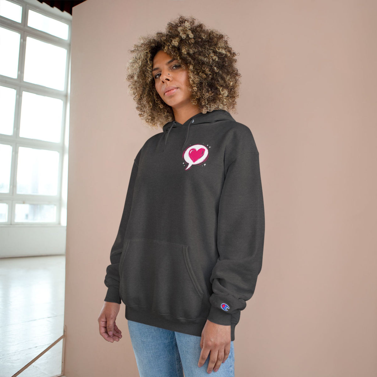 Amour – Love in Different Languages Champion Hoodie