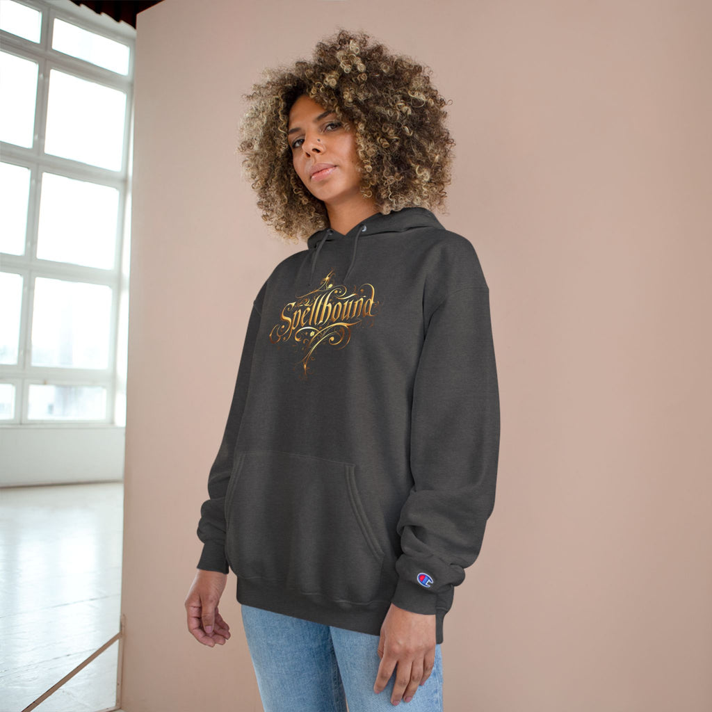 Spellbound Unisex Champion Hoodie – Fantasy Gold Lettering
