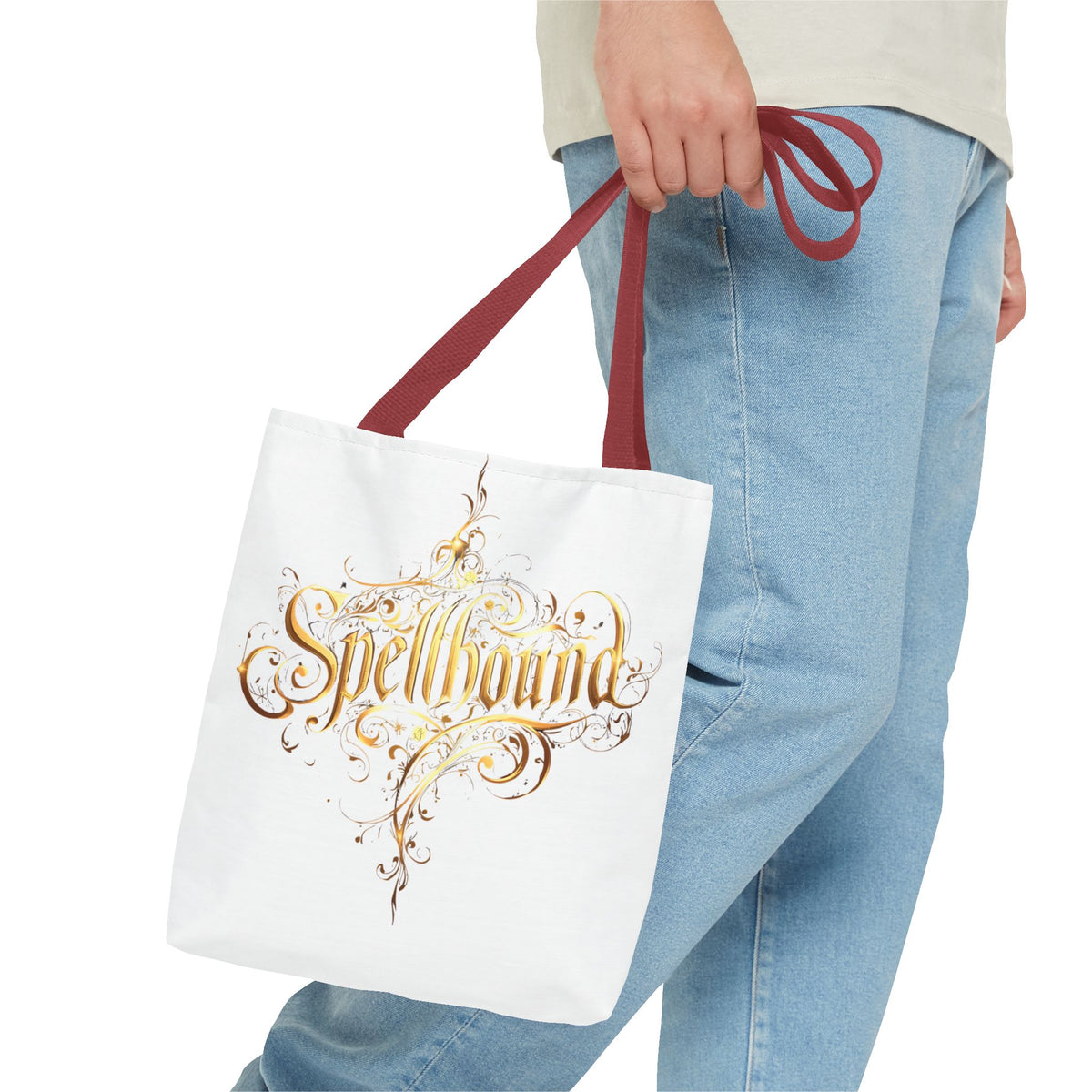 Spellbound Tote Bag – Fantasy Gold Lettering, Magical & Reusable