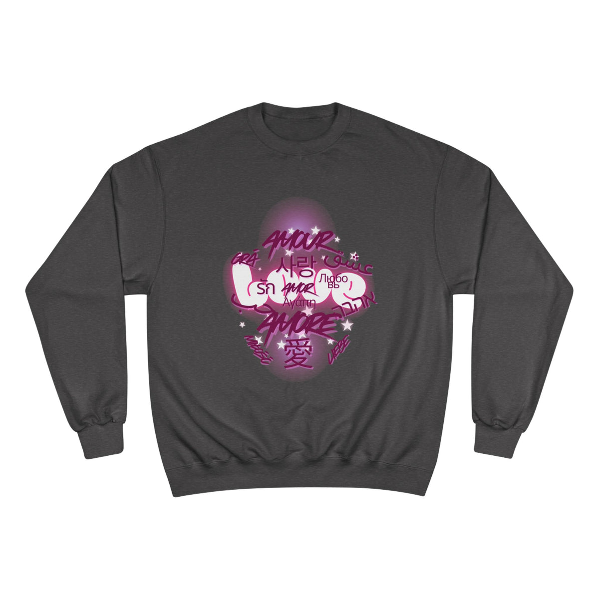 Amour – Love in Different Languages Crewneck Sweatshirt