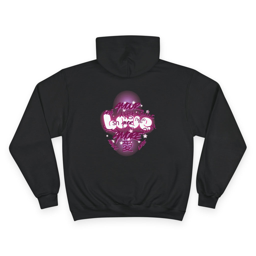 Amour – Love in Different Languages Champion Hoodie