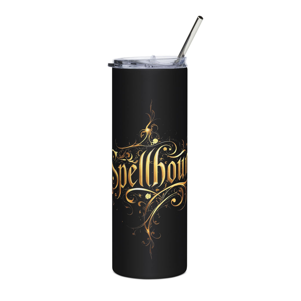 Spellbound 20oz Stainless Tumbler — Gold Script Magic Travel Cup
