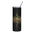 Spellbound 20oz Stainless Tumbler — Gold Script Magic Travel Cup