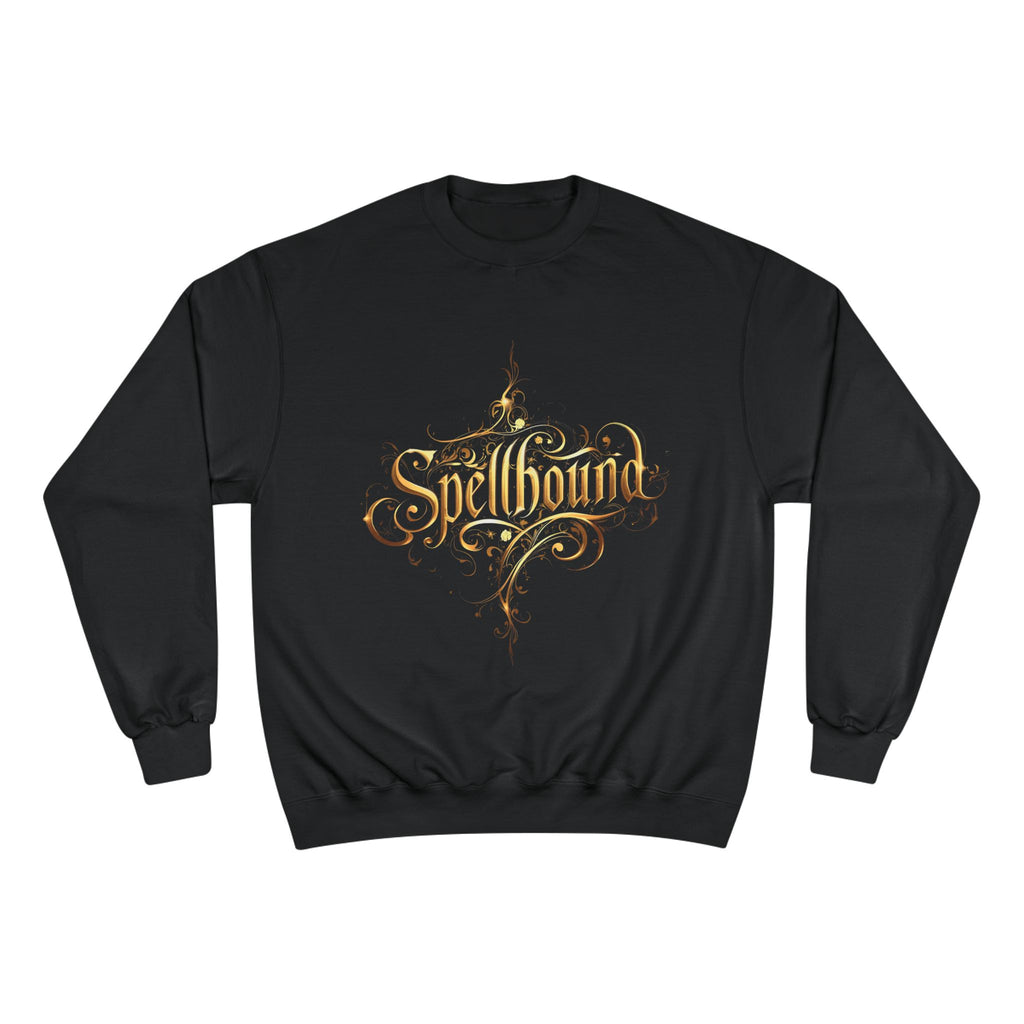 Spellbound Crewneck Sweatshirt — Magical Gold Script Champion Sweatshirt