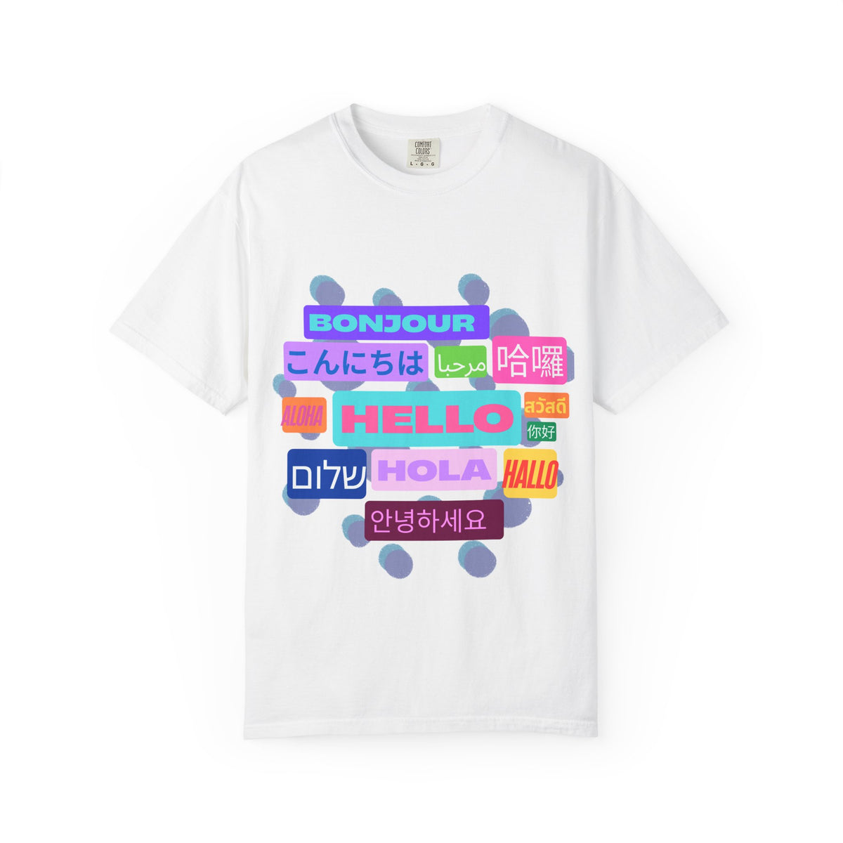 Hello Around the World Unisex T-Shirt – Multilingual & Global Design