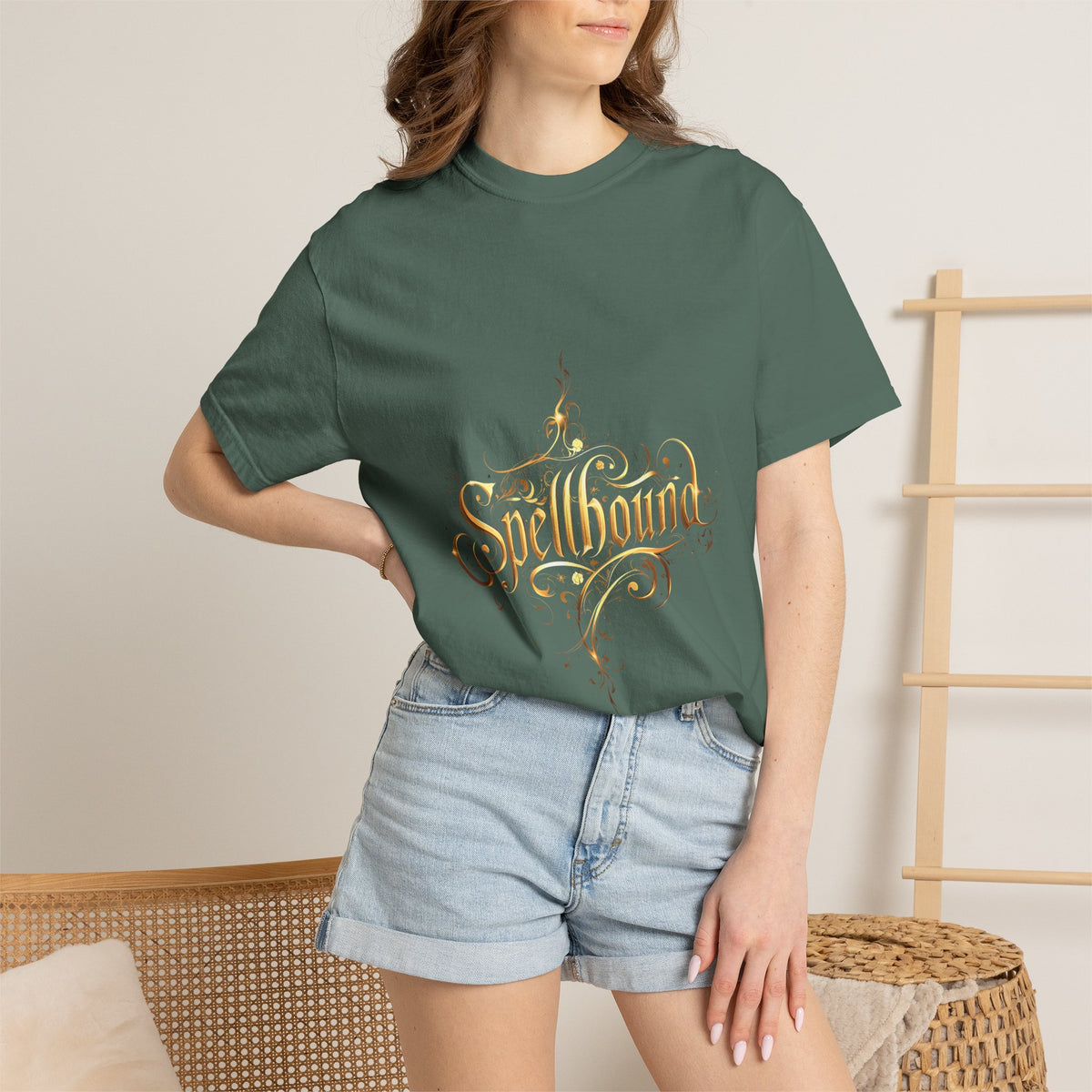 Spellbound Unisex T-Shirt – Fantasy Gold Lettering