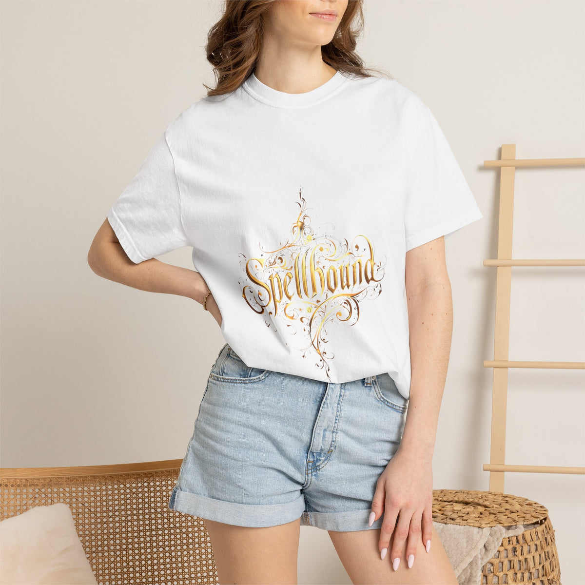 Spellbound Unisex T-Shirt – Fantasy Gold Lettering