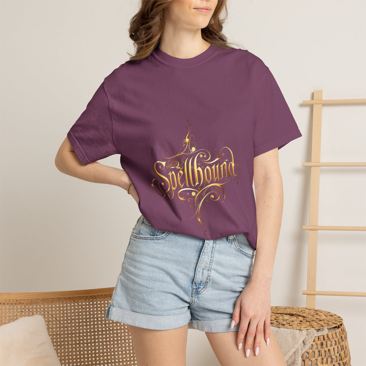Spellbound Unisex T-Shirt – Fantasy Gold Lettering